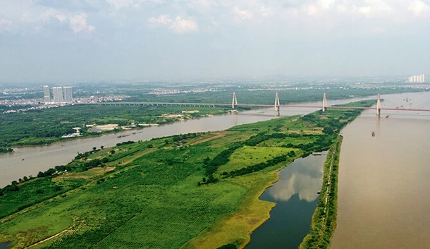 Công viên văn hóa bãi giữa sông Hồng và cầu Long Biên: Cần được coi là di sản đô thị